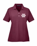 Devon & Jones Ladies' Pima Piqu Y-Collar Polo Burgundy