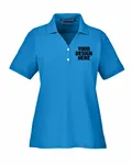 Devon & Jones Ladies' Pima Piqu Y-Collar Polo FRENCH BLUE