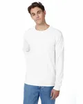 Hanes Men's Authentic-T Long-Sleeve Pocket T-Shirt WHITE