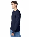 Hanes Men's Authentic-T Long-Sleeve Pocket T-Shirt Navy