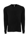 Next Level Apparel Unisex Sueded Long-Sleeve Crew BLACK