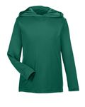 Team 365 Youth Zone Performance Hooded T-Shirt SPORT FOREST