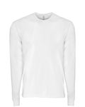 Next Level Apparel Unisex Sueded Long-Sleeve Crew WHITE