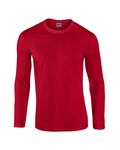Gildan Adult Softstyle Long-Sleeve T-Shirt Cherry Red