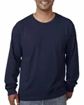 Bayside Adult Long-Sleeve T-Shirt Light Navy