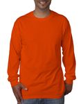 Bayside Adult Long-Sleeve T-Shirt Bright Orange