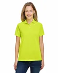 Harriton Ladies' Charge Snag and Soil Protect Polo SAFETY YELLOW