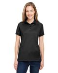 Harriton Ladies' Charge Snag and Soil Protect Polo BLACK