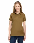 Harriton Ladies' Charge Snag and Soil Protect Polo Coyote Brown
