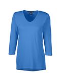 Devon & Jones Ladies' Perfect Fit Bracelet-Length V-Neck Top FRENCH BLUE