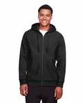 Team 365 Men's Zone HydroSport Heavyweight Full-Zip Hooded Sweatshirt BLACK