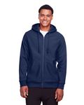 Team 365 Men's Zone HydroSport Heavyweight Full-Zip Hooded Sweatshirt SPORT DARK NAVY