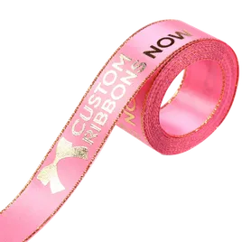 Metallic Edge Satin Ribbon - Custom Flying Discs