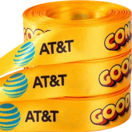 Heat Transferred Double Face Satin Ribbons - Custom Flying Discs