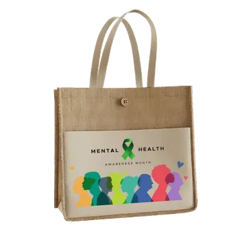 Jute Tote Bags - Custom Flying Discs