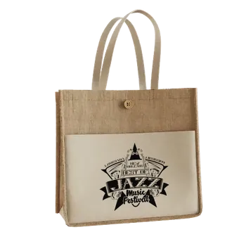 Jute Tote Bags - Custom Flying Discs