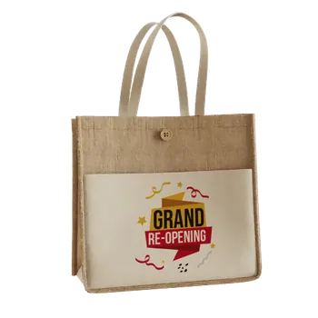 Jute Tote Bags - Custom Flying Discs