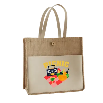 Jute Tote Bags - Custom Flying Discs