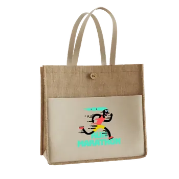 Jute Tote Bags - Custom Flying Discs