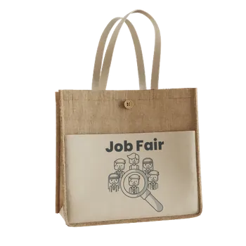 Jute Tote Bags - Custom Flying Discs