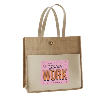 Jute Tote Bags - Custom Flying Discs