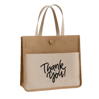 Jute Tote Bags - Custom Flying Discs