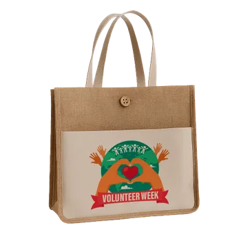 Jute Tote Bags - Custom Flying Discs