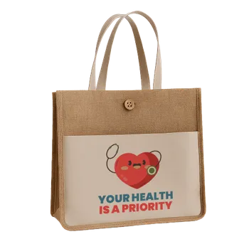 Jute Tote Bags - Custom Flying Discs