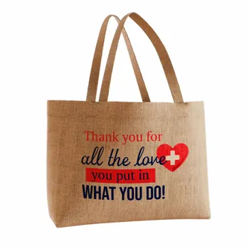 Jute Tote Bags - Custom Flying Discs