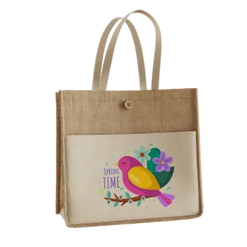 Jute Tote Bags - Custom Flying Discs