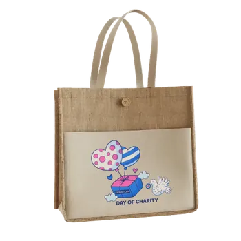 Jute Tote Bags - Custom Flying Discs