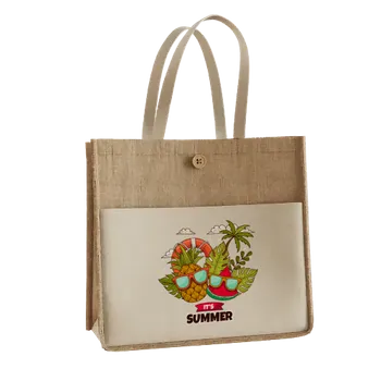 Jute Tote Bags - Custom Flying Discs