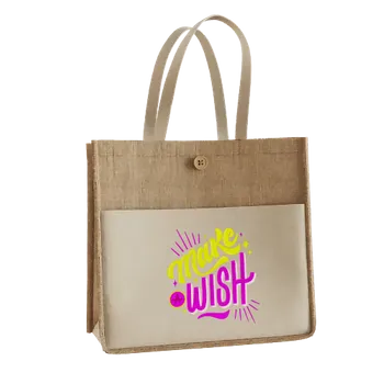 Jute Tote Bags - Custom Flying Discs
