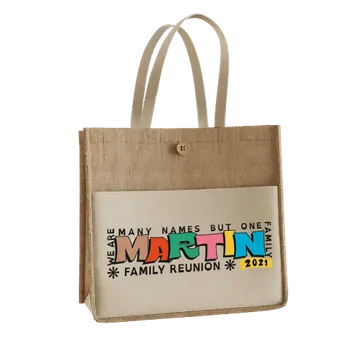 Jute Tote Bags - Custom Flying Discs