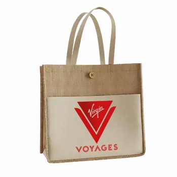 Jute Tote Bags - Custom Flying Discs
