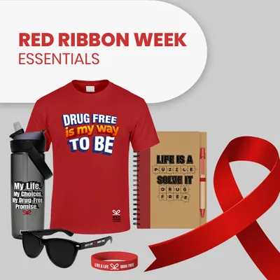 Red Ribbon Week Essentials - Custom Flying Discs