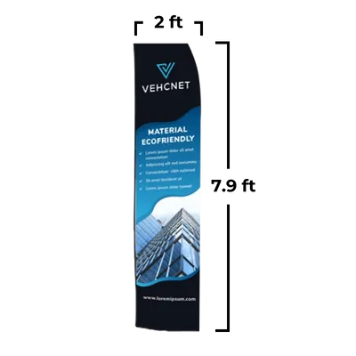 2 ft x 7.9 ft - Custom Flying Discs