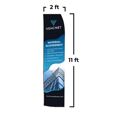 2 ft x 11 ft - Custom Flying Discs