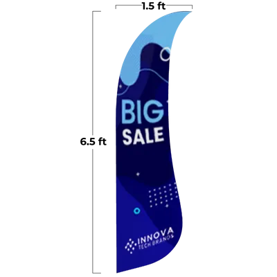 1.9 ft x 6.5 ft - Custom Flying Discs