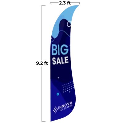 2.3 ft x 9.2 ft - Custom Flying Discs