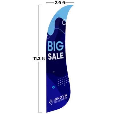 2.9 ft x 11.2 ft - Custom Flying Discs