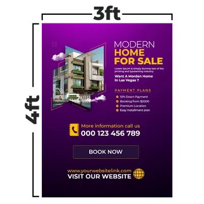 3 x 4 ft - Custom Flying Discs