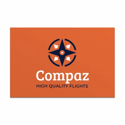 Full Color Label on White Material (4 x 6in) Full Color Label on White Material (4 x 6in) - Custom Flying Discs