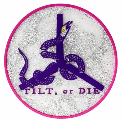 Silver Glitter PVC - Custom Flying Discs