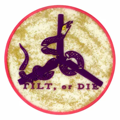 Gold Glitter PVC - Custom Flying Discs