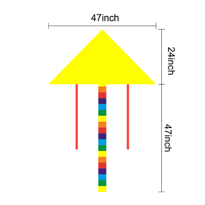 24in L x 47in W (47in Tail Length)