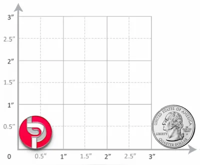 0.75 inch - Custom Flying Discs
