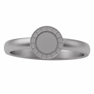 Matte Nickel Plating - Custom Flying Discs