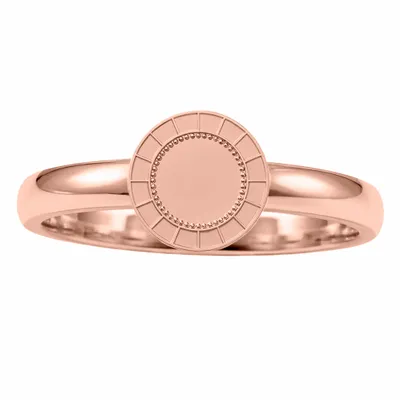 Glossy Rose Gold Plating - Custom Flying Discs