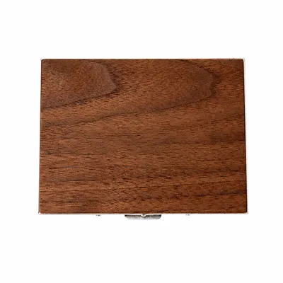 Walnut with Silver Frame - Custom Flying Discs